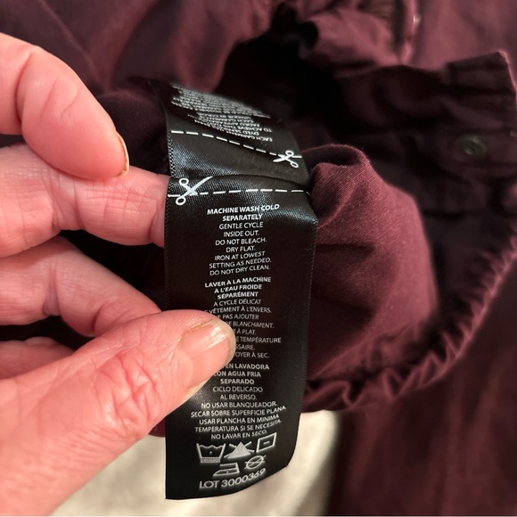 Burgundy Buffalo David Britton womens Jacket XS/TP cotton Rayon blend - Picture 5 of 5